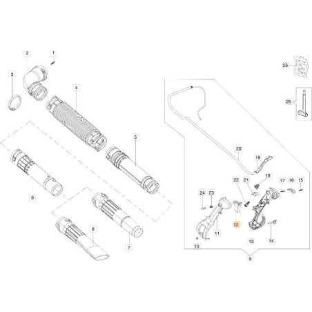 ACCELERATORE ORIGINALE EMAK 56550186AR | Newgardenstore.eu