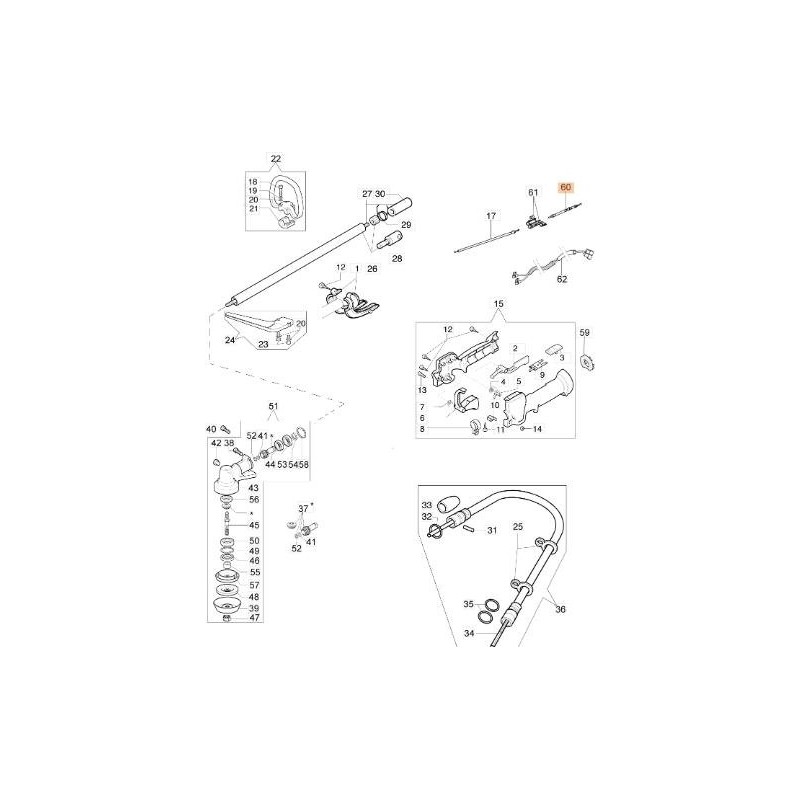 ORIGINAL EMAK THROTTLE CABLE 62040025R