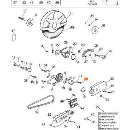 VIS EMAK ORIGINALE 3933034AR | Newgardenstore.eu
