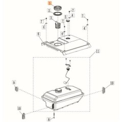 TAPÓN DEPÓSITO ORIGINAL EMAK L66152704 | Newgardenstore.eu