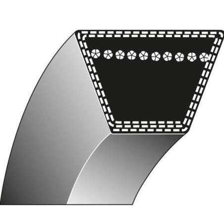 Cinghia trapezoidale motozappa PUBERT T350 R - T500 RH - T550 | Newgardenstore.eu