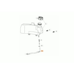 TUYAU DE CARBURANT EMAK ORIGINAL L66151569 | Newgardenstore.eu