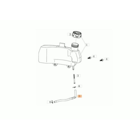 TUBO DE COMBUSTIBLE EMAK ORIGINAL L66151569 | Newgardenstore.eu
