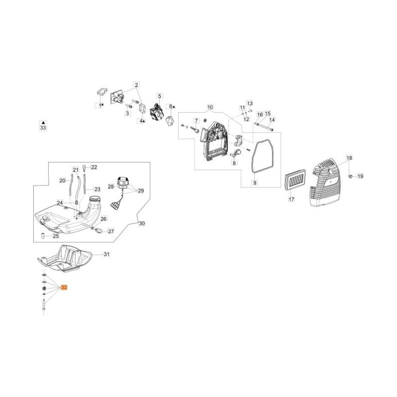 SISTEMA DI FISSAGGIO ORIGINALE EMAK 61350107