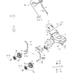 GOUPILLE DE FERMETURE DE PORTE LATÉRALE LR L.65 ORIGINAL EMAK 66070836R