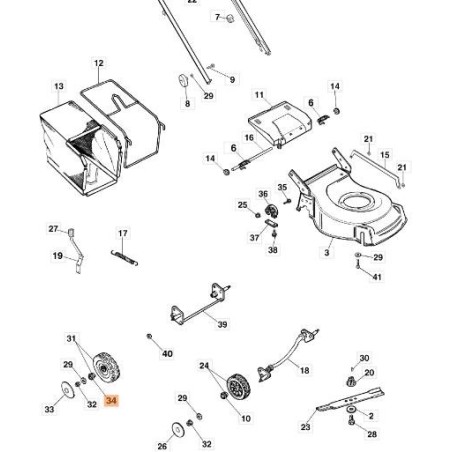 ROULEMENT EMAK ORIGINAL 66030057R | Newgardenstore.eu