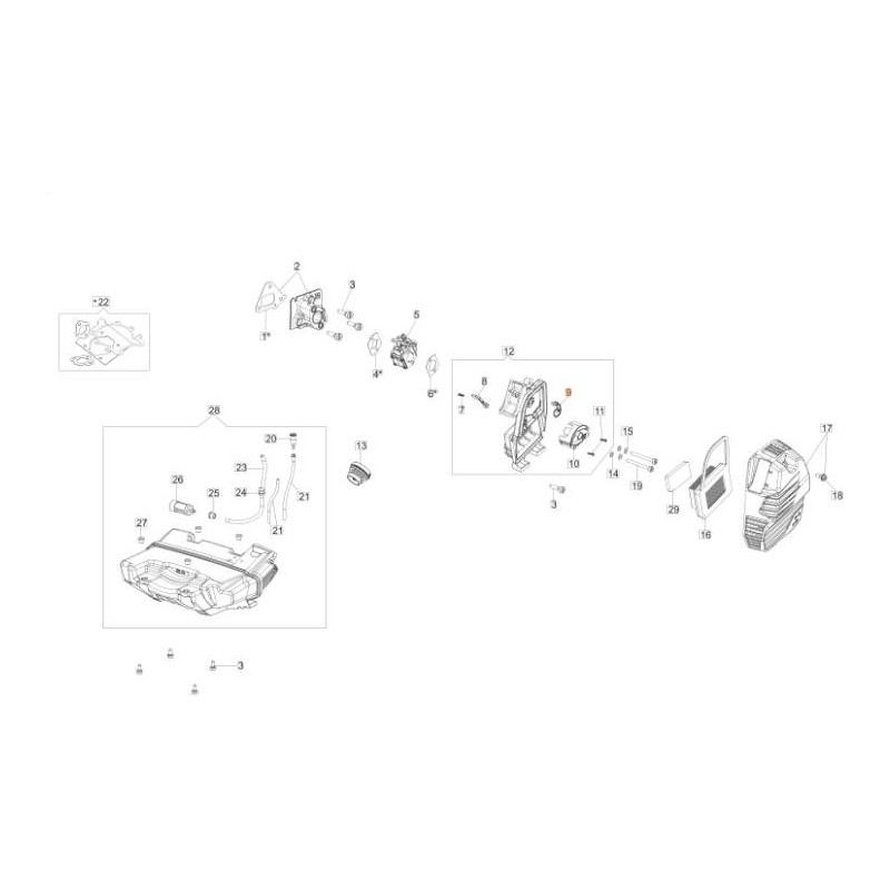 FARFALLA STARTER BLU ORIGINALE EMAK 61530025R