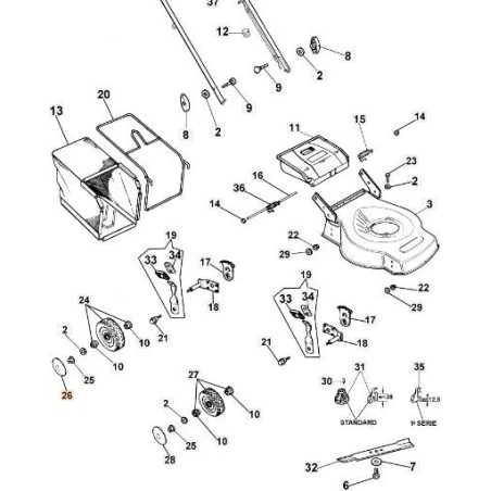 TAPA DE RUEDA ORIGINAL EMAK 66100126R | Newgardenstore.eu