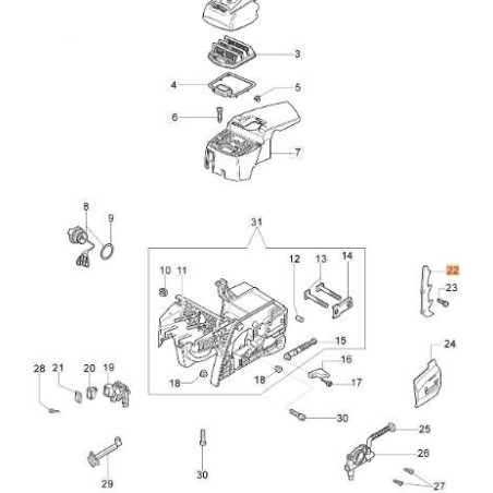 ARTIGLIO ORIGINALE EMAK 50070062 | Newgardenstore.eu