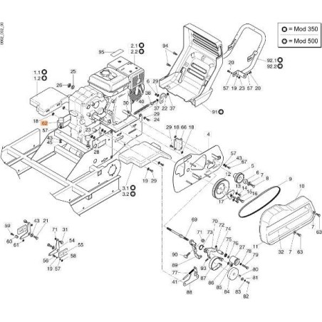 ANTIVIBRATION ORIGINAL EMAK YN4920613 | Newgardenstore.eu