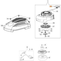 IMPUGNATURA AVVIAMENTO ORIGINALE EMAK L66150270 | Newgardenstore.eu