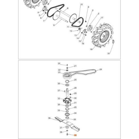 TORNILLO ORIGINAL EMAK PB0300011211 | Newgardenstore.eu