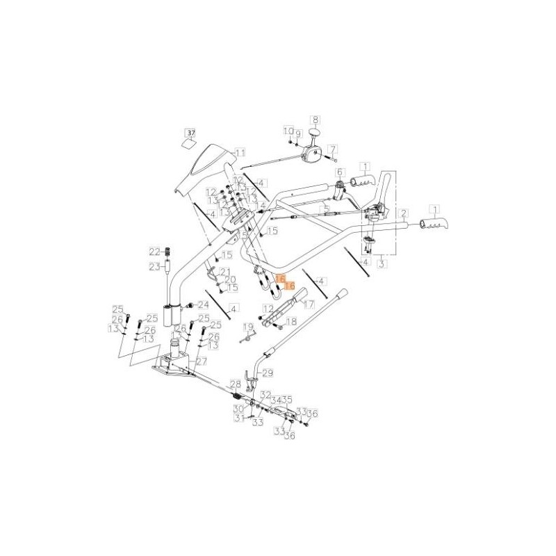 SUPPORTO MANUBRIO ORIGINALE EMAK L66151279