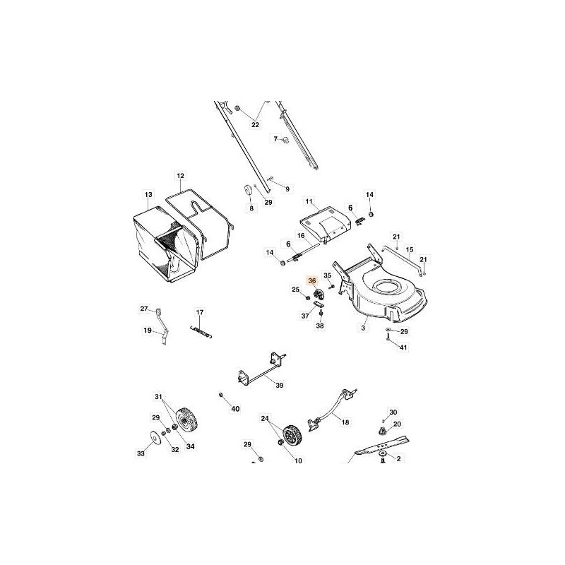 SOPORTE DE EJE EMAK ORIGINAL 66110781R