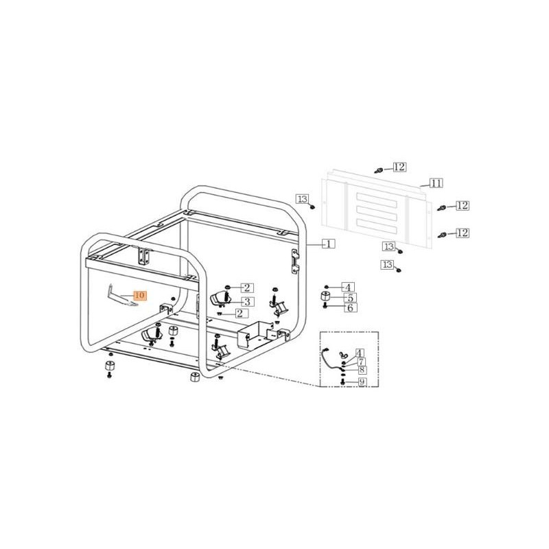 STAFFA FILTRO ARIA ORIGINALE EMAK L66152208
