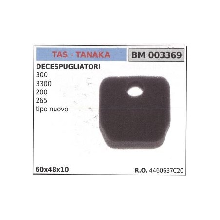 TAS air filter for brushcutter 300 3300 200 265 new type 003369 | Newgardenstore.eu