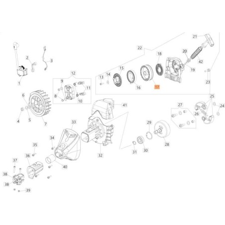 POULIE DE DÉMARRAGE FACILE EMAK ORIGINALE 61450024AR | Newgardenstore.eu