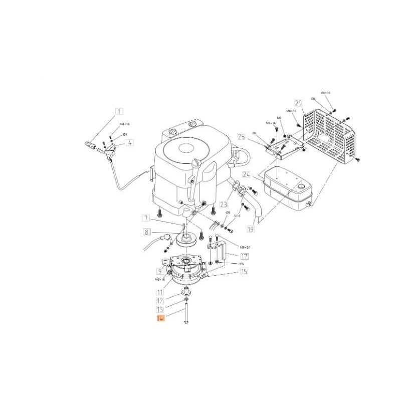 BOULON 7/16"-20- 3" UNF ORIGINAL EMAK TS000152R