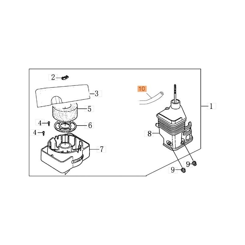 ORIGINAL EMAK BREATHER PIPE L66150473