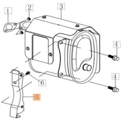 SOPORTE SILENCIADOR ORIGINAL EMAK L66152172