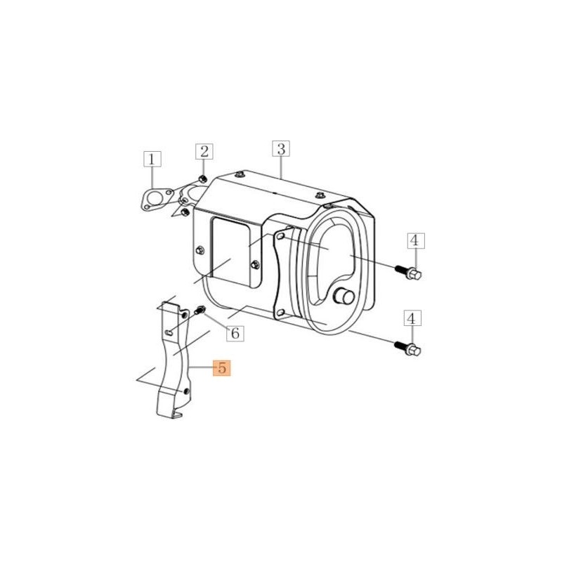 SOPORTE SILENCIADOR ORIGINAL EMAK L66152172