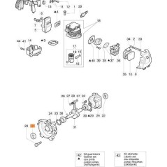 ANELLO DI TENUTA ORIGINALE EMAK 61070075 | Newgardenstore.eu