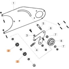 ROULEMENT À BILLES 08x22x07 608 ORIGINAL EMAK ZM000252 | Newgardenstore.eu
