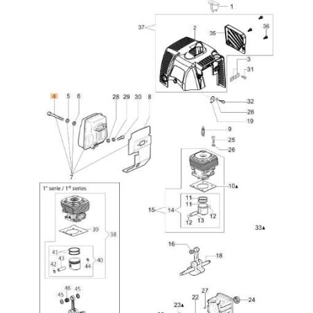 TORNILLO EMAK ORIGINAL 3801069R | Newgardenstore.eu