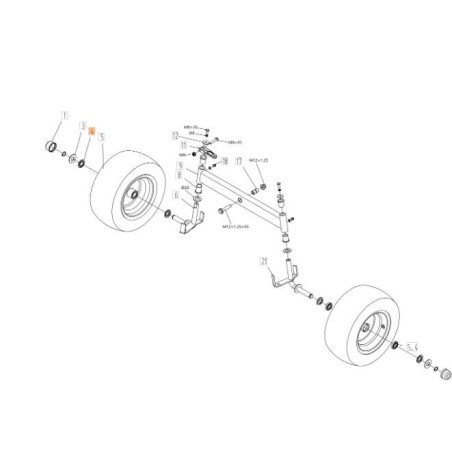 ENTRETOISE ORIGINALE EMAK TS000200R | Newgardenstore.eu