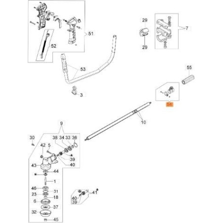 UNITÉ DE SUPPORT D.28 COMPLÈTE POUR COURROIES EMAK ORIGINALES BF000140R | Newgardenstore.eu