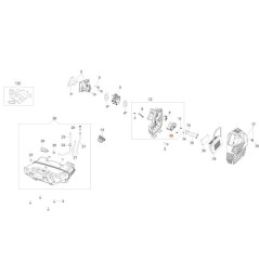 COUVERCLE POUR RO À DÉCHETS COMPLET EF 2013 ORIGINAL EMAK 61530151R