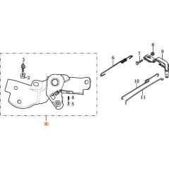 ORIGINAL EMAK COMPLETE LEVER L66150377 | Newgardenstore.eu