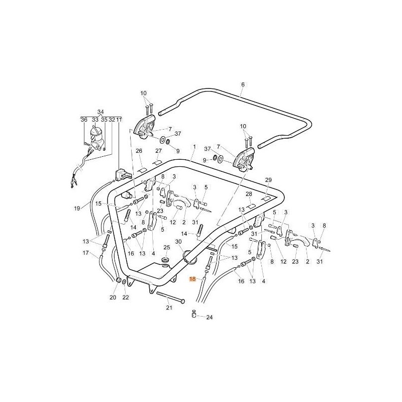 TENDEUR DE COURROIE DE TRANSMISSION D'ORIGINE EMAK YN5480910