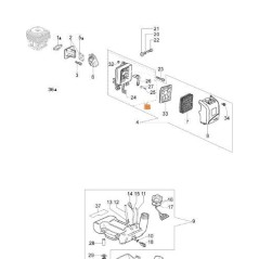 KIT DE SUPPORT DE FILTRE À AIR EMAK ORIGINAL 61202067 | Newgardenstore.eu