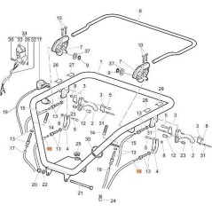 TRANSMISSION DE DÉVERROUILLAGE D'ORIGINE EMAK YN5482100 | Newgardenstore.eu
