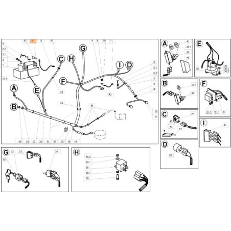 SUPPORT DE BATTERIE EMAK ORIGINAL SGN232130001 | Newgardenstore.eu