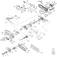 Spazzola elettrosega GS180E GS200E ORIGINALE OLEOMAC YT000018
