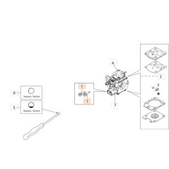 MIN/MAX-VERGASER-EINSTELLSCHRAUBE ORIGINAL EMAK 2318667R