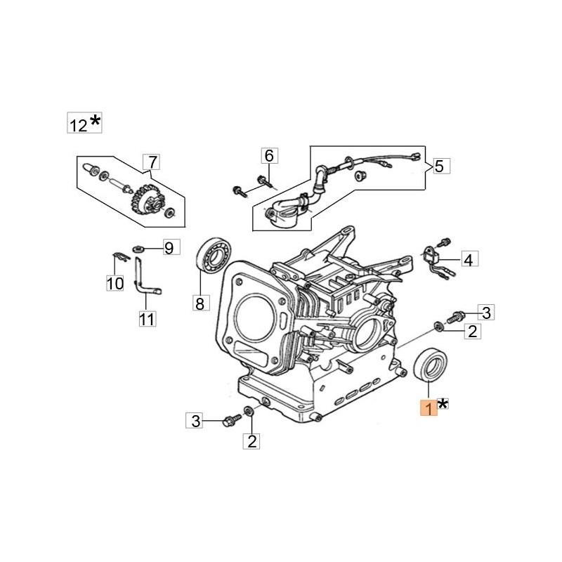 BAGUE D'ÉTANCHÉITÉ EMAK ORIGINALE L66150478