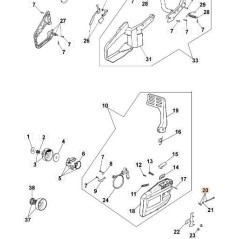 TORNILLO TENSOR DE CADENA EMAK ORIGINAL 50012026 | Newgardenstore.eu