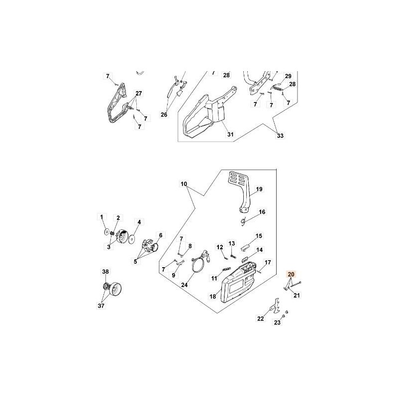 VIS DE TENDEUR DE CHAÎNE EMAK ORIGINALE 50012026