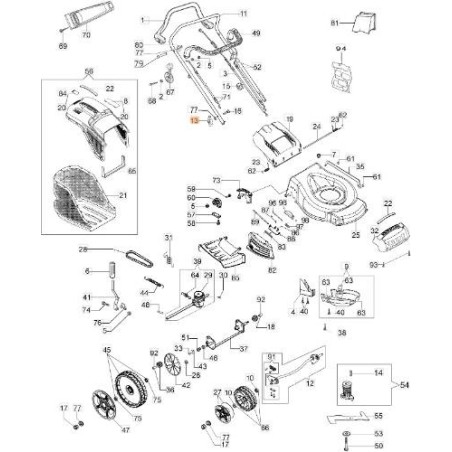 BOUTON DE SERRAGE ORIGINAL EMAK 66071073R | Newgardenstore.eu