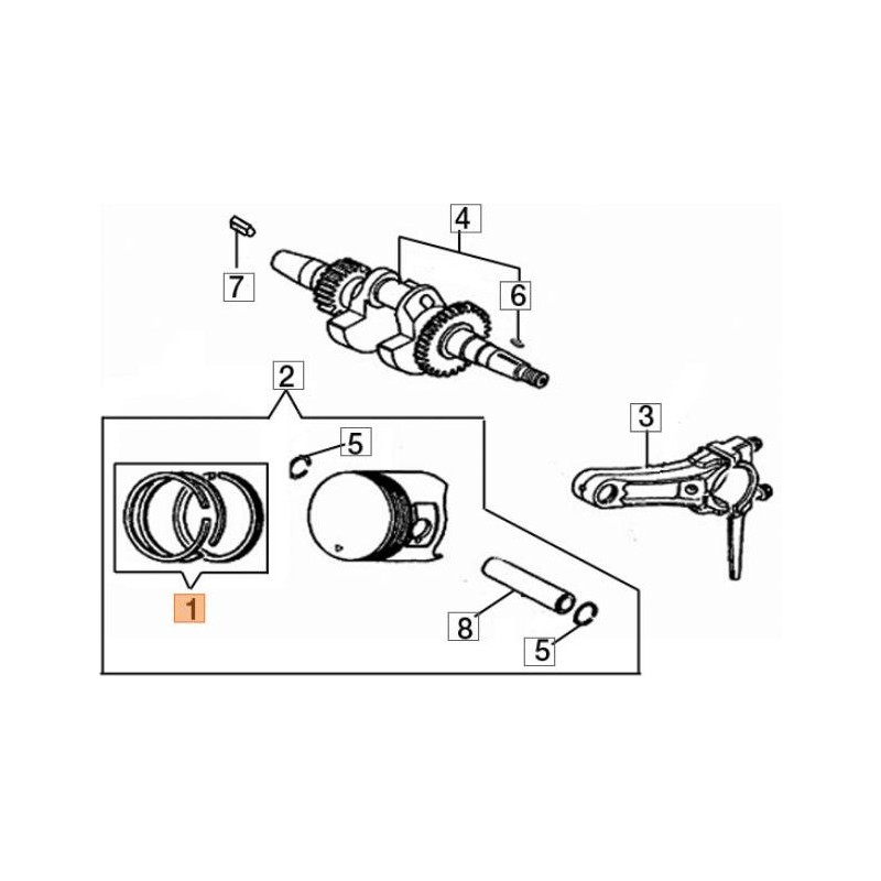 KIT SEGMENTI ORIGINALE EMAK L66150280