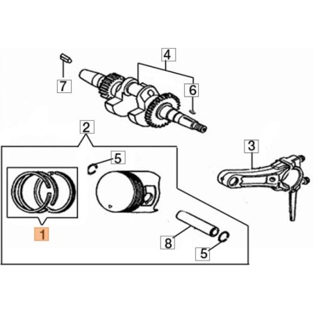 ORIGINAL-SEGMENT-KIT EMAK L66150280 | Newgardenstore.eu