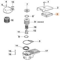 ORIGINAL EMAK AIR FILTER 52010451R