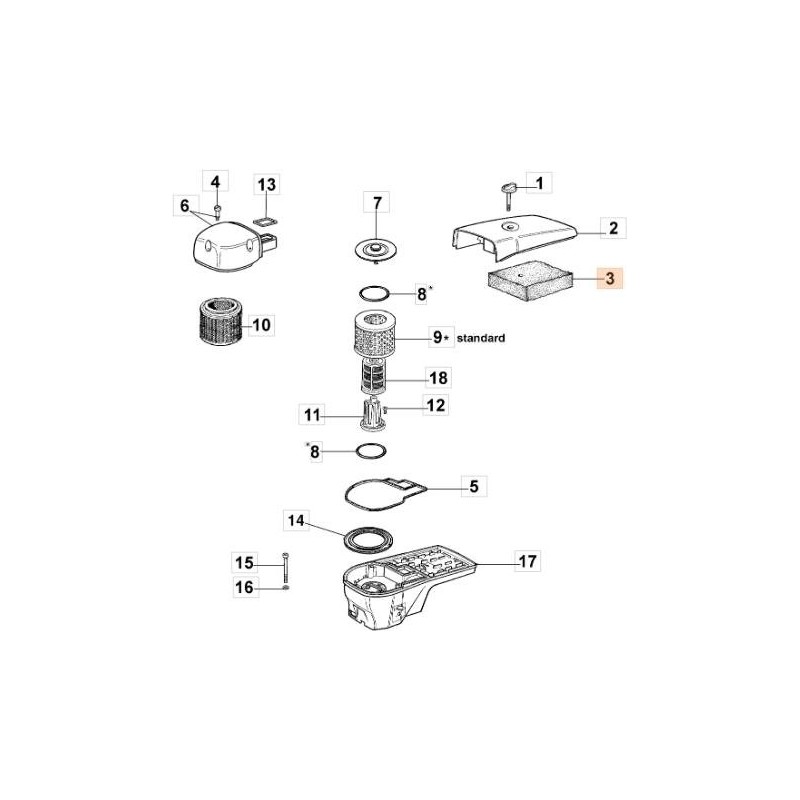 ORIGINAL EMAK LUFTFILTER 52010451R
