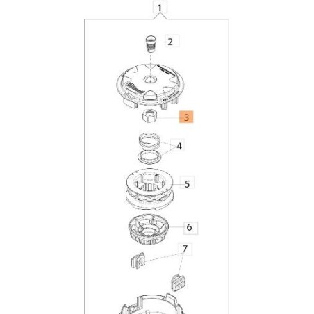 ORIGINAL EMAK MUTTER 63120040R | Newgardenstore.eu