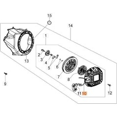 CORDE DE DÉMARRAGE ORIGINALE EMAK L66150337