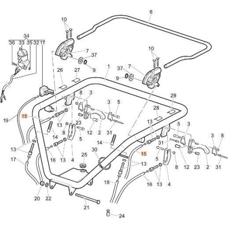 TRASMISSIONE FRENO ORIGINALE EMAK 68720104R | Newgardenstore.eu