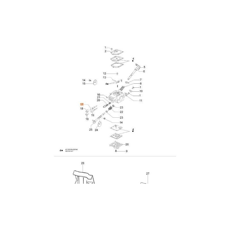 MAX ADJUSTMENT SCREW 102-3910 CARBURETOR ORIGINAL EMAK 2318804